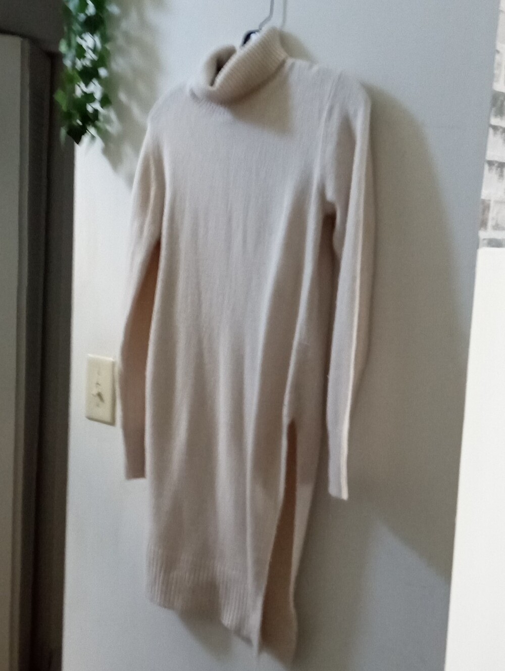 Classic Cream Turtleneck Sweater for Women